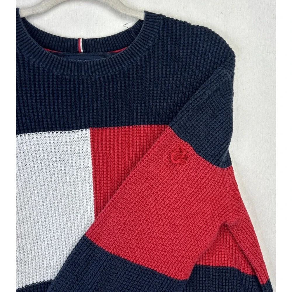 Tommy Hilfiger Mens Large‎ Blue Knit Sweater